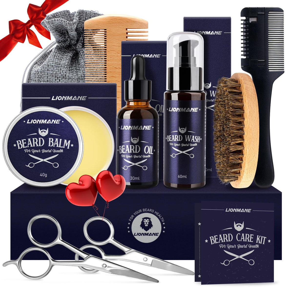 Sac de rangement du kit de soins pour barbe Lionmane
