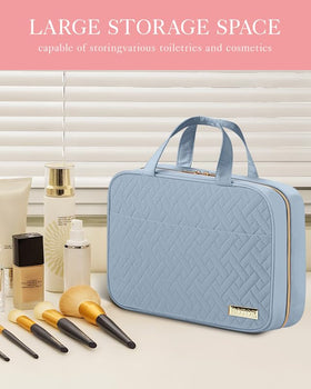 Sac de toilette HOTOR ouvert montrant les compartiments
