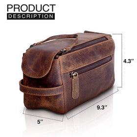 Sac de toilette KomalC avec produits de rasage à l'intérieur