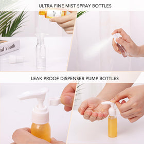 Sac de toilette Muslish zippé avec flacons