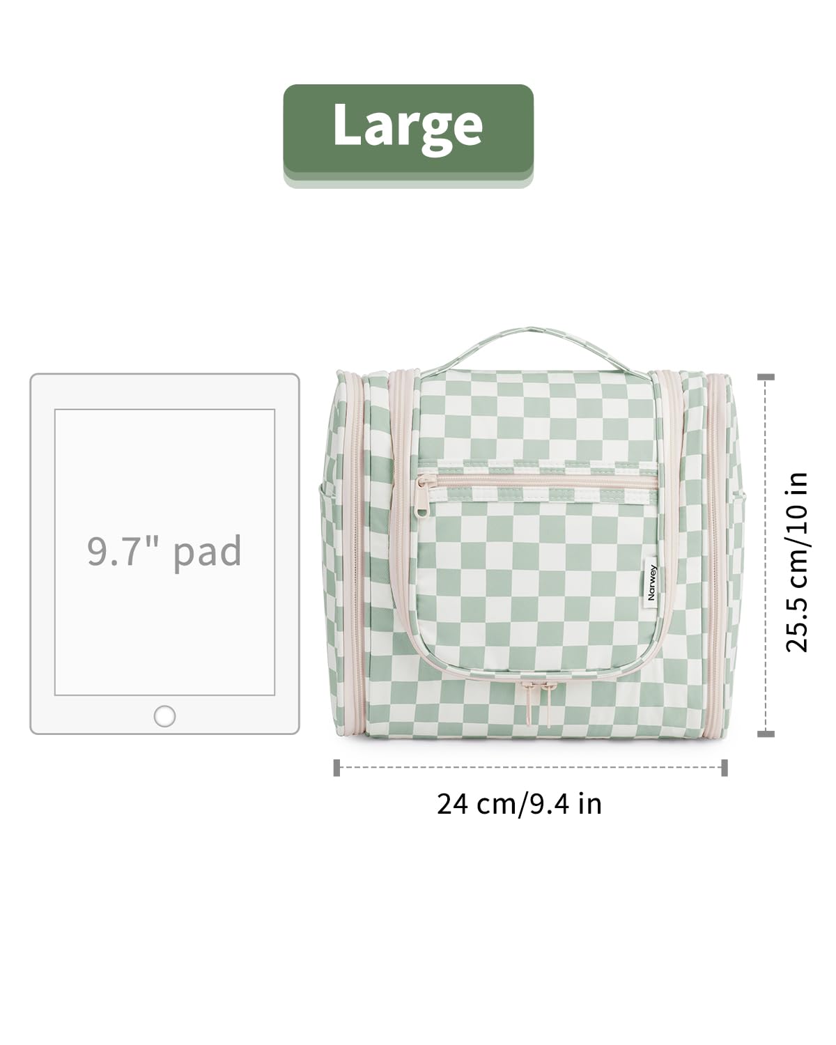 Sac de toilette Narwey suspendu à un crochet