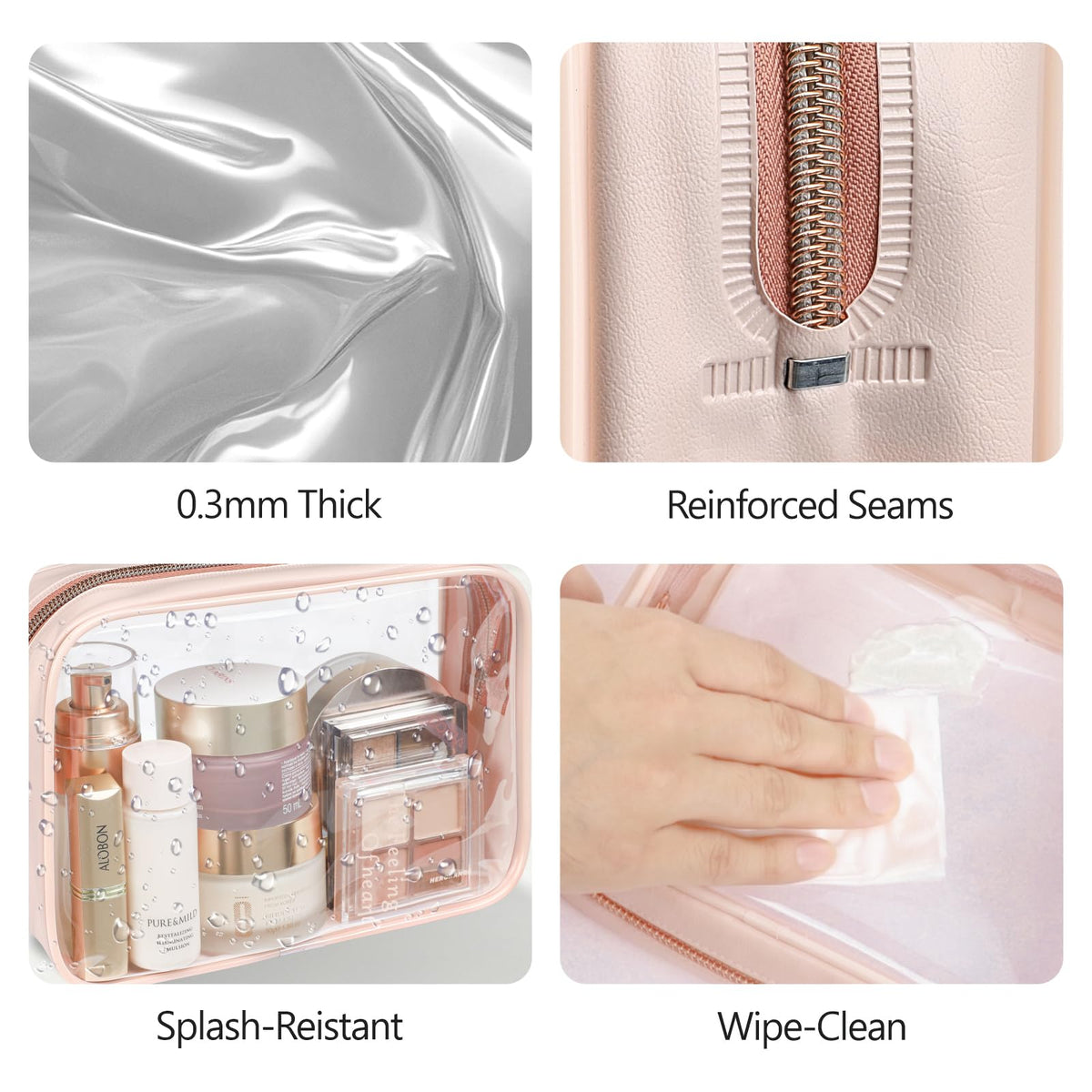 Sac de toilette PACKISM avec bouteille de voyage de 100ml
