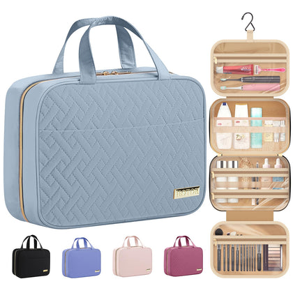 Sac de toilette suspendu HOTOR bleu clair vue de face