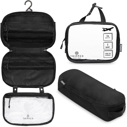 Sac de toilette TRIPPED ensemble de 3 pièces vue de face