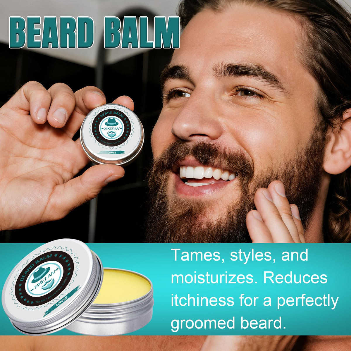 Sac de voyage du kit de soins pour barbe XIKEZAN