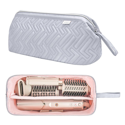 Sac de voyage Leudes pour outils capillaires, couleur gris clair, vue de face