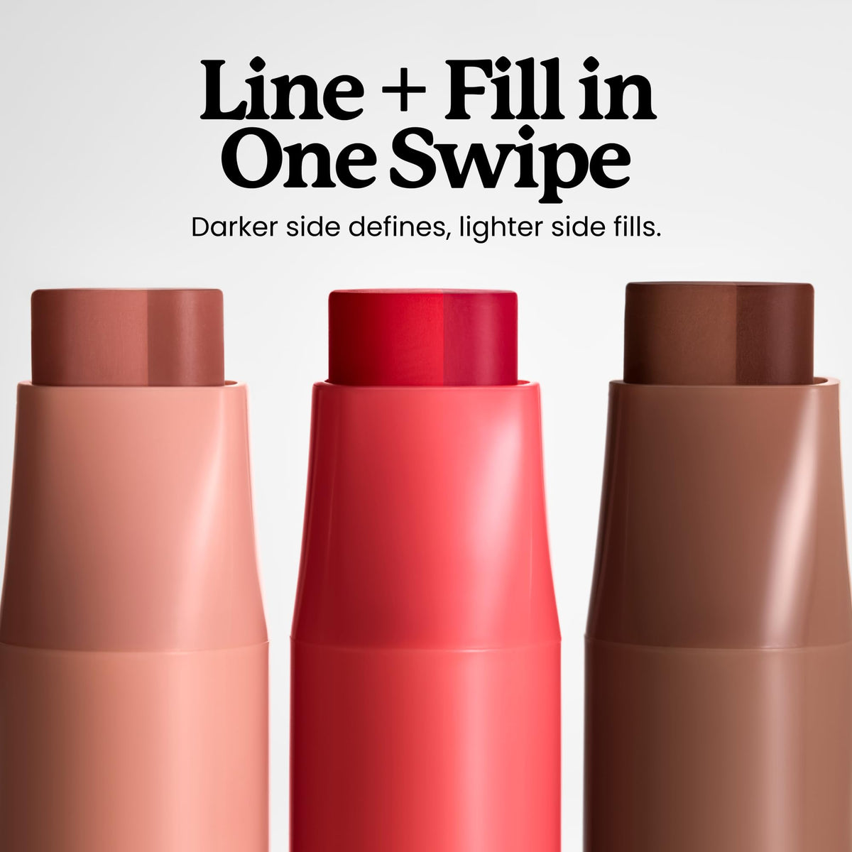 Sacheu DoubleDown Lip Definer application sur les lèvres