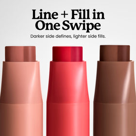 Sacheu DoubleDown Lip Definer application sur les lèvres