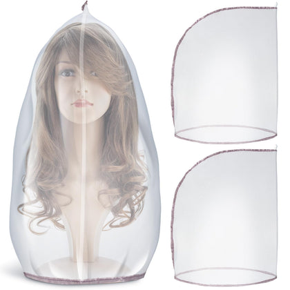 Sacs de rangement pour perruques Hillban en nylon, vue de face