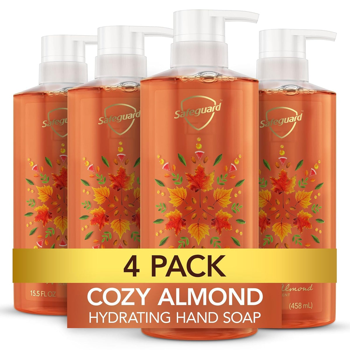 Safeguard Savon Liquide Mains 15,5 oz Pack de 4 vue de face