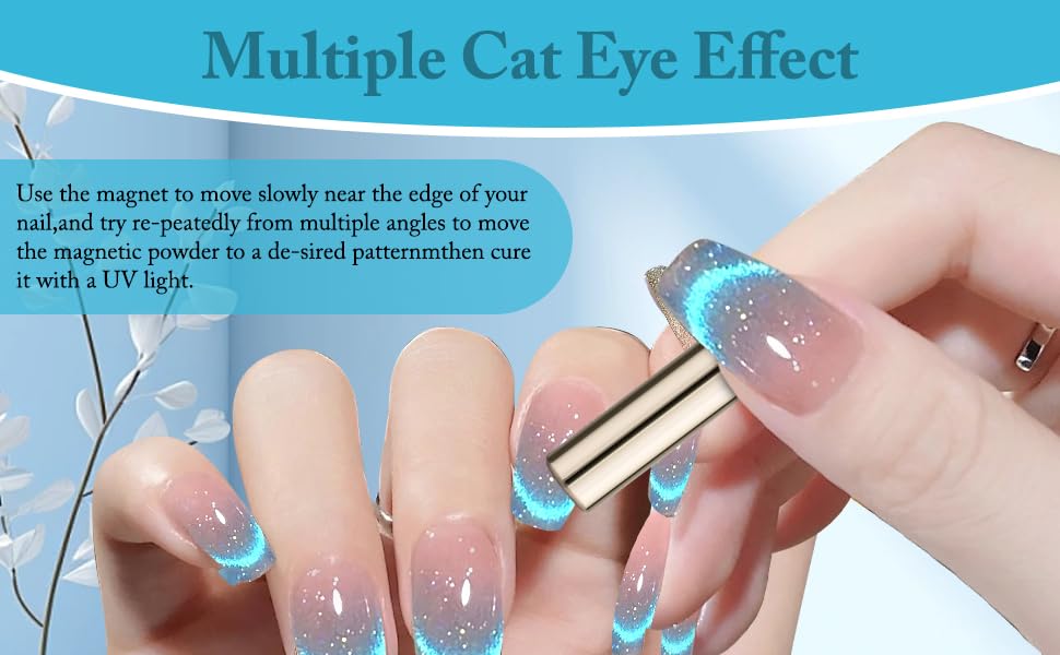 SAGEBIO Vernis Gel Cat Eye 15ml en usage créatif
