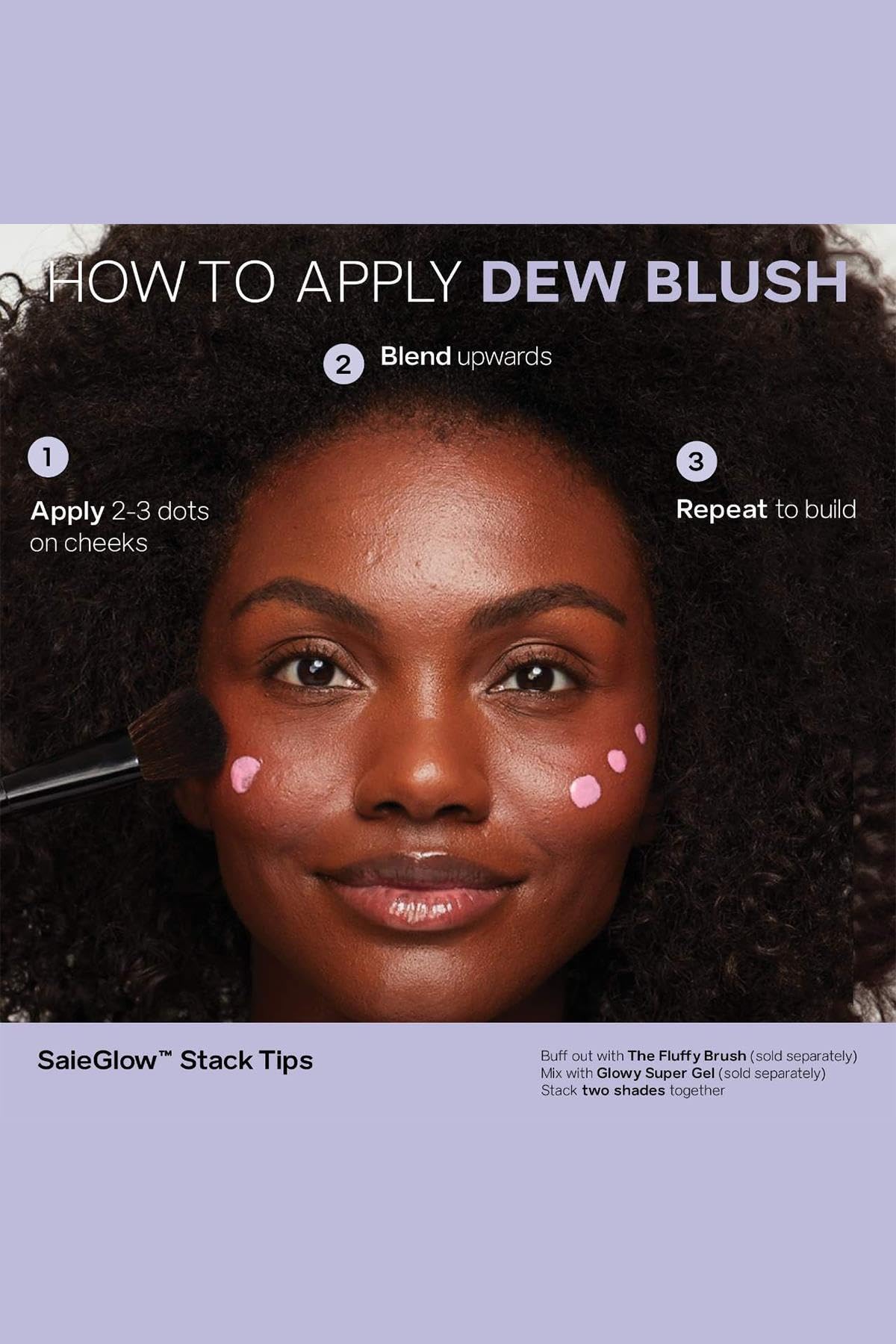 Saie Dew Liquid Blush en utilisation quotidienne