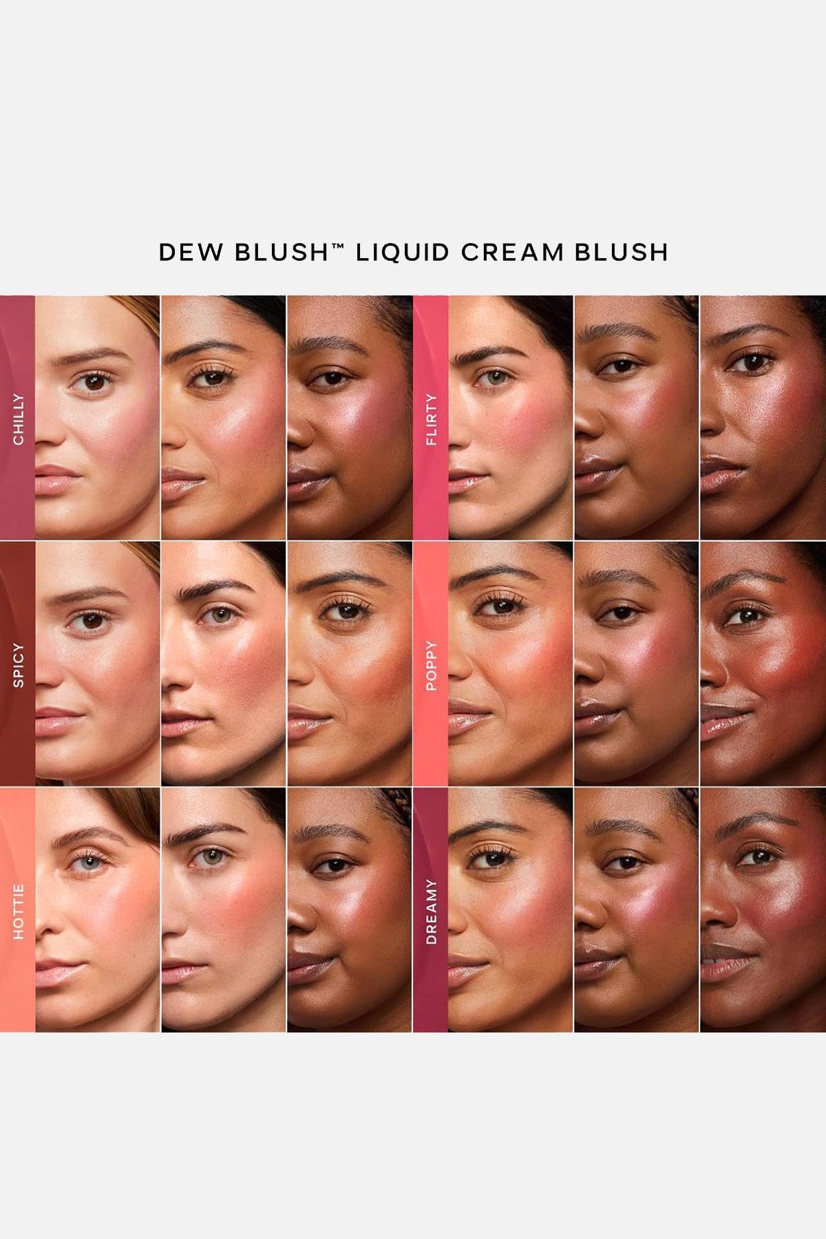 Saie Dew Liquid Blush Flirty packaging élégant