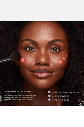 Saie Dew Liquid Blush Teinte Rosée vue arrière
