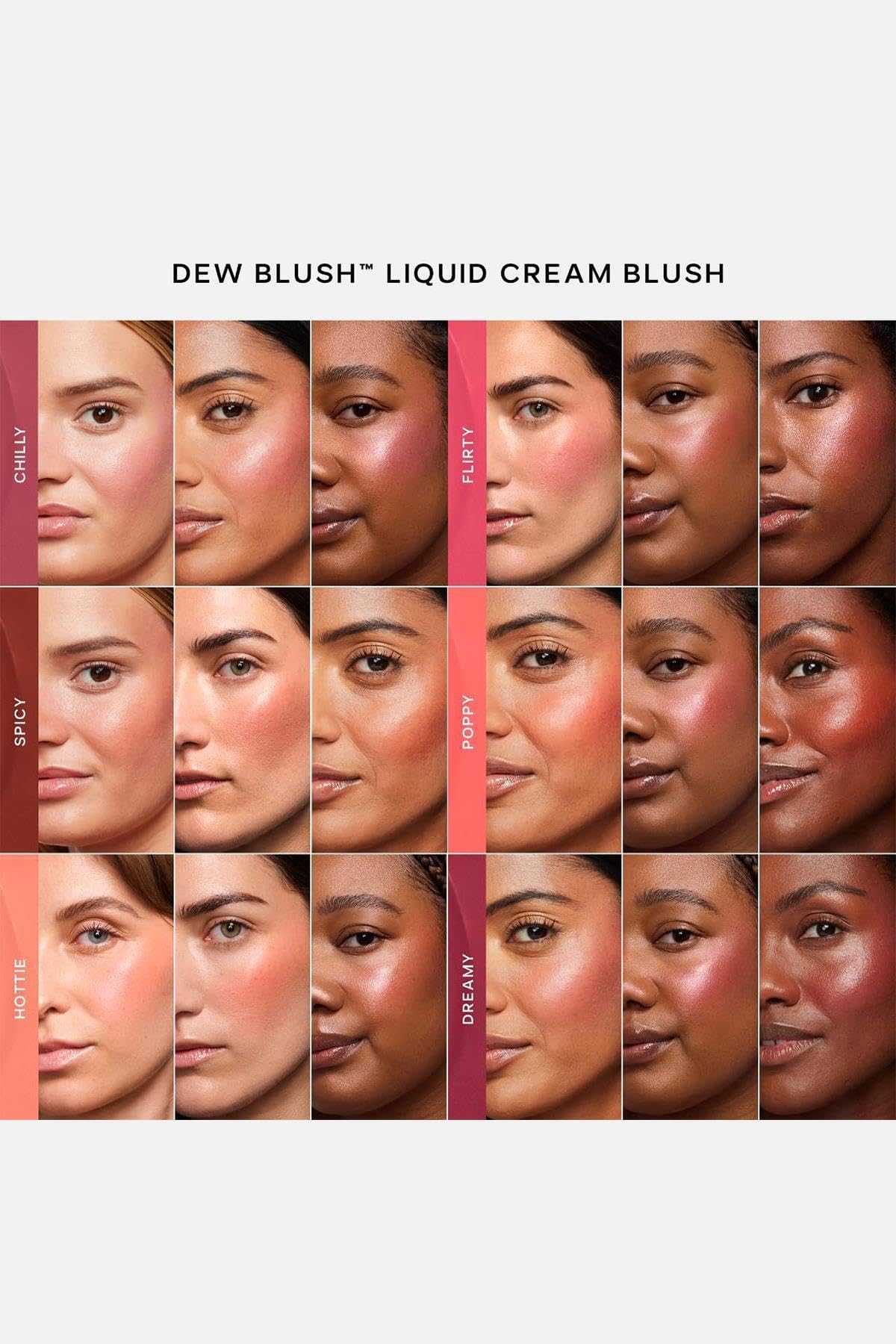Saie Dew Liquid Blush Vegan Hottie 11,5 ml packaging avec logo