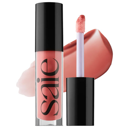Saie Glossybounce gloss à lèvres hydratant vue avant avec applicateur