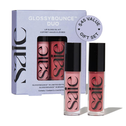 Saie Glossybounce huile à lèvres brillante hydratante vue de face
