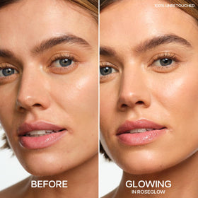 Saie Glowy Super Gel Primer en application sur peau
