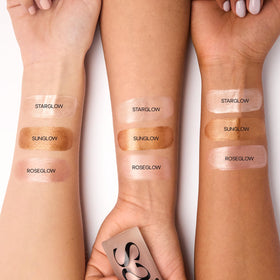Saie Glowy Super Gel Primer flacon ouvert montrant la texture