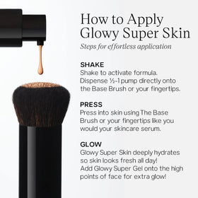 Saie Glowy Super Skin Tint fond de teint avec un rendu éclatant
