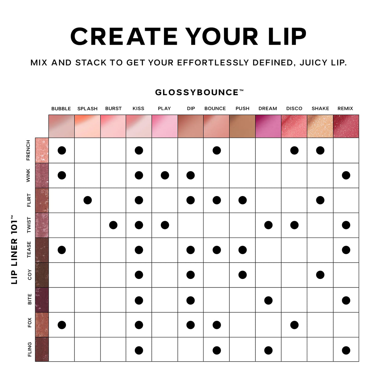 Saie Lip Liner 101 crayon à lèvres sur fond neutre