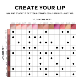 Saie Lip Liner 101 crayon à lèvres sur fond neutre