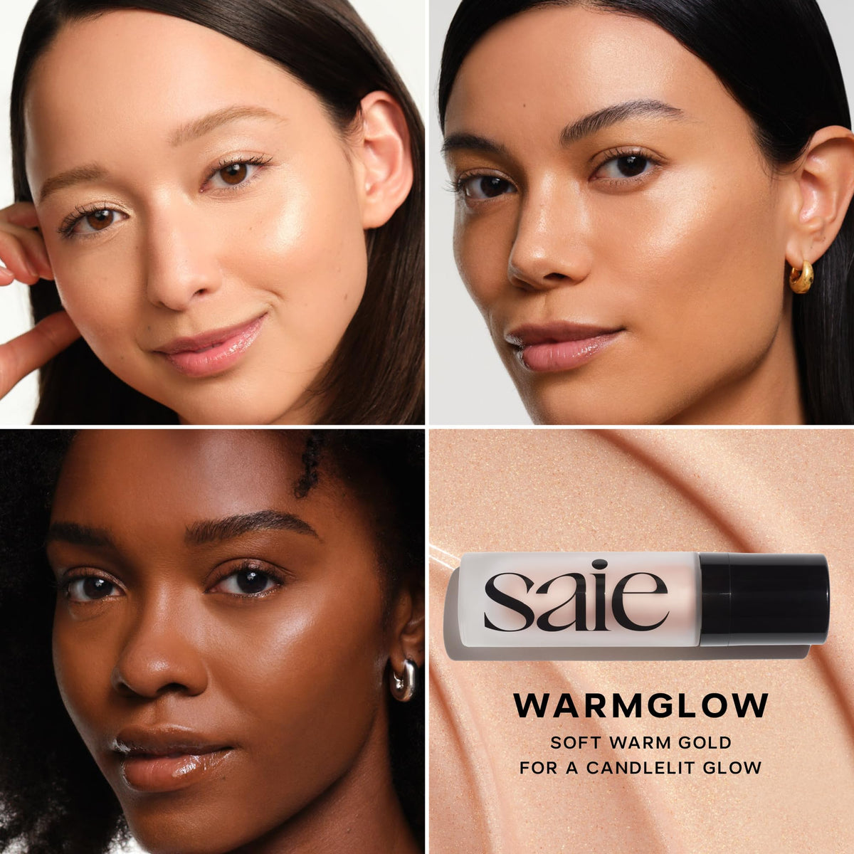 Saie Mini Glowy Super Gel Primer 20g application sur visage