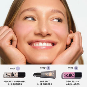 Saie Mini Glowy Super Gel utilisé sur les épaules