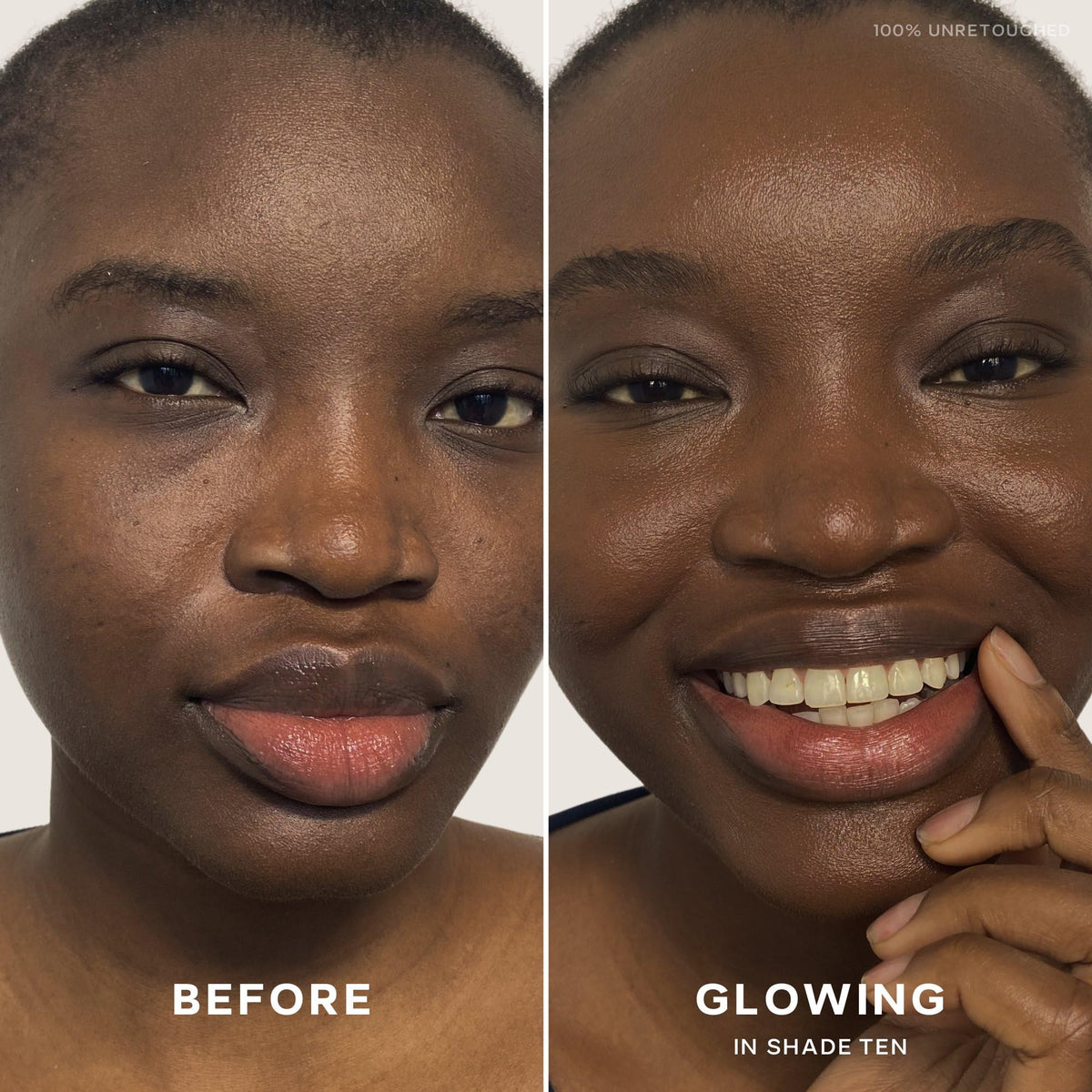 Saie Slip Tint Crème Solaire Teintée SPF 35 Teinte 10 texture sur la main