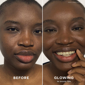 Saie Slip Tint Crème Solaire Teintée SPF 35 Teinte 10 texture sur la main