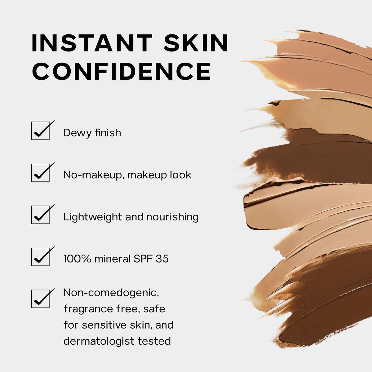 Saie Slip Tint Crème Solaire Teintée SPF 35 Teinte Seven côté