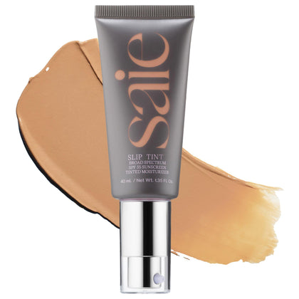 Saie Slip Tint Crème Solaire Teintée SPF 35 vue avant avec bouchon