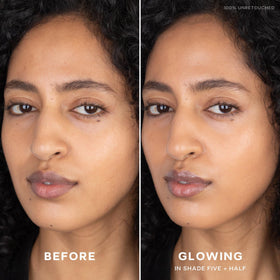 Saie Slip Tint Crème Teintée Visage SPF 35 application sur peau
