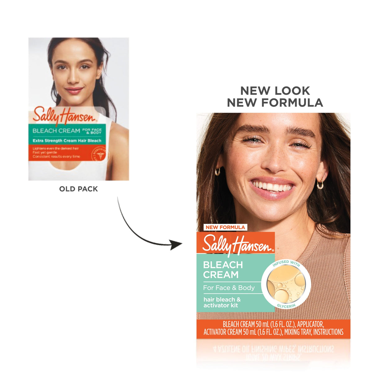 Sally Hansen Crème Décolorante sur une surface de travail avec plateau de mélange
