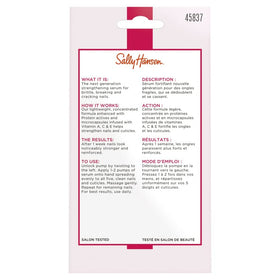 Sally Hansen Hard As Nails® Sérum avec une main appliquant le produit