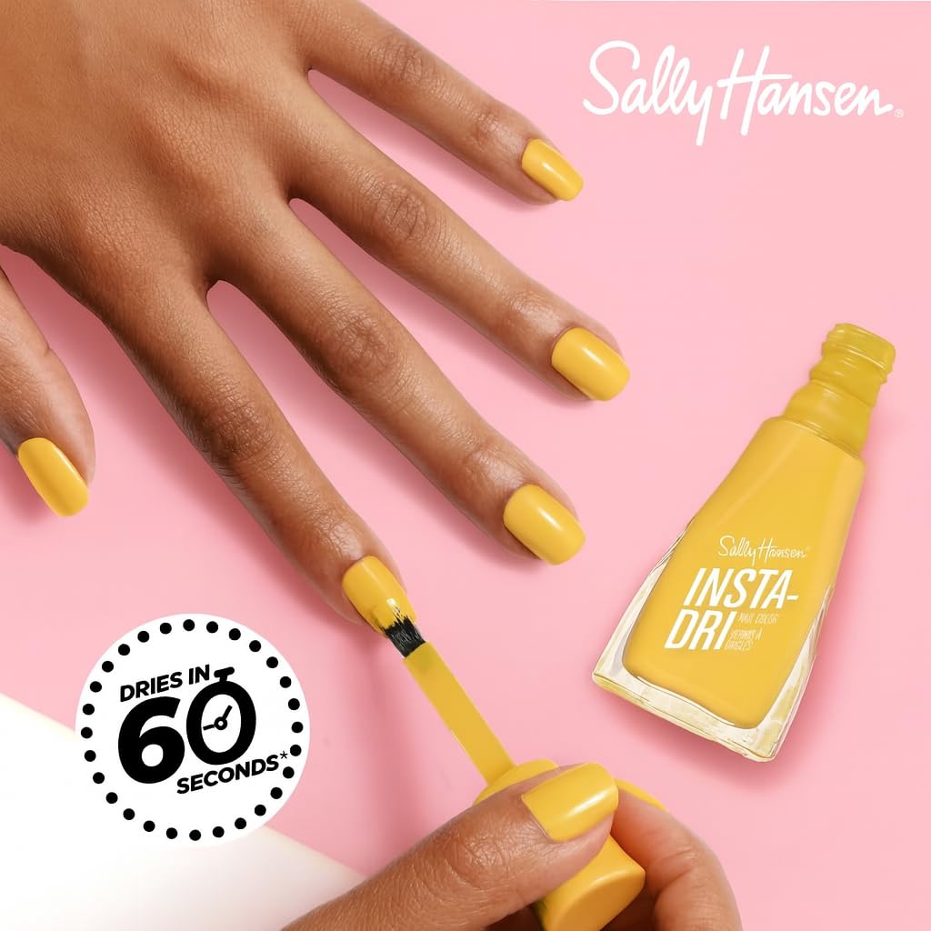 Sally Hansen Insta-Dri My Ca-banana vernis à ongles sur un support