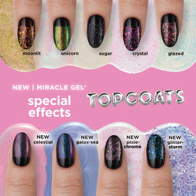 Sally Hansen Miracle Gel Sugar Top Coat en contexte de manucure