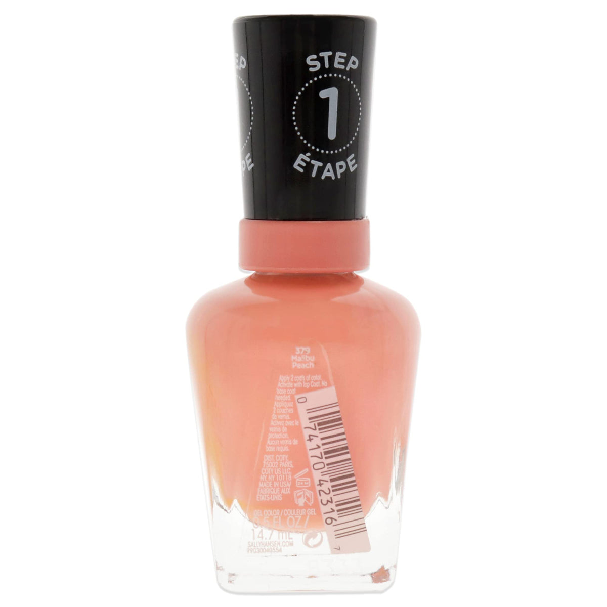 Sally Hansen Miracle Gel Vernis à Ongles Malibu Peach 379 packaging