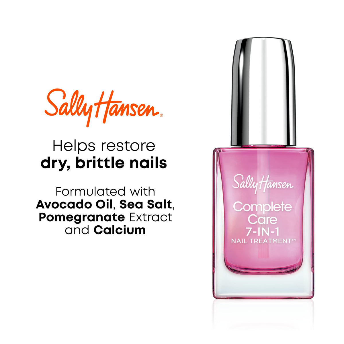 Sally Hansen Traitement des Ongles 7-en-1 dans un cadre de salle de bain
