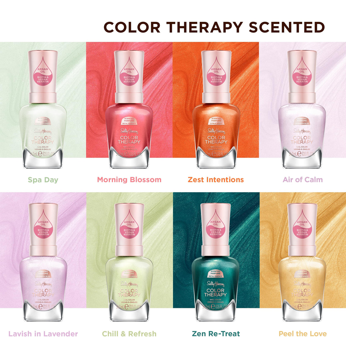 Sally Hansen Vernis à Ongles Color Therapy dans un cadre de manucure