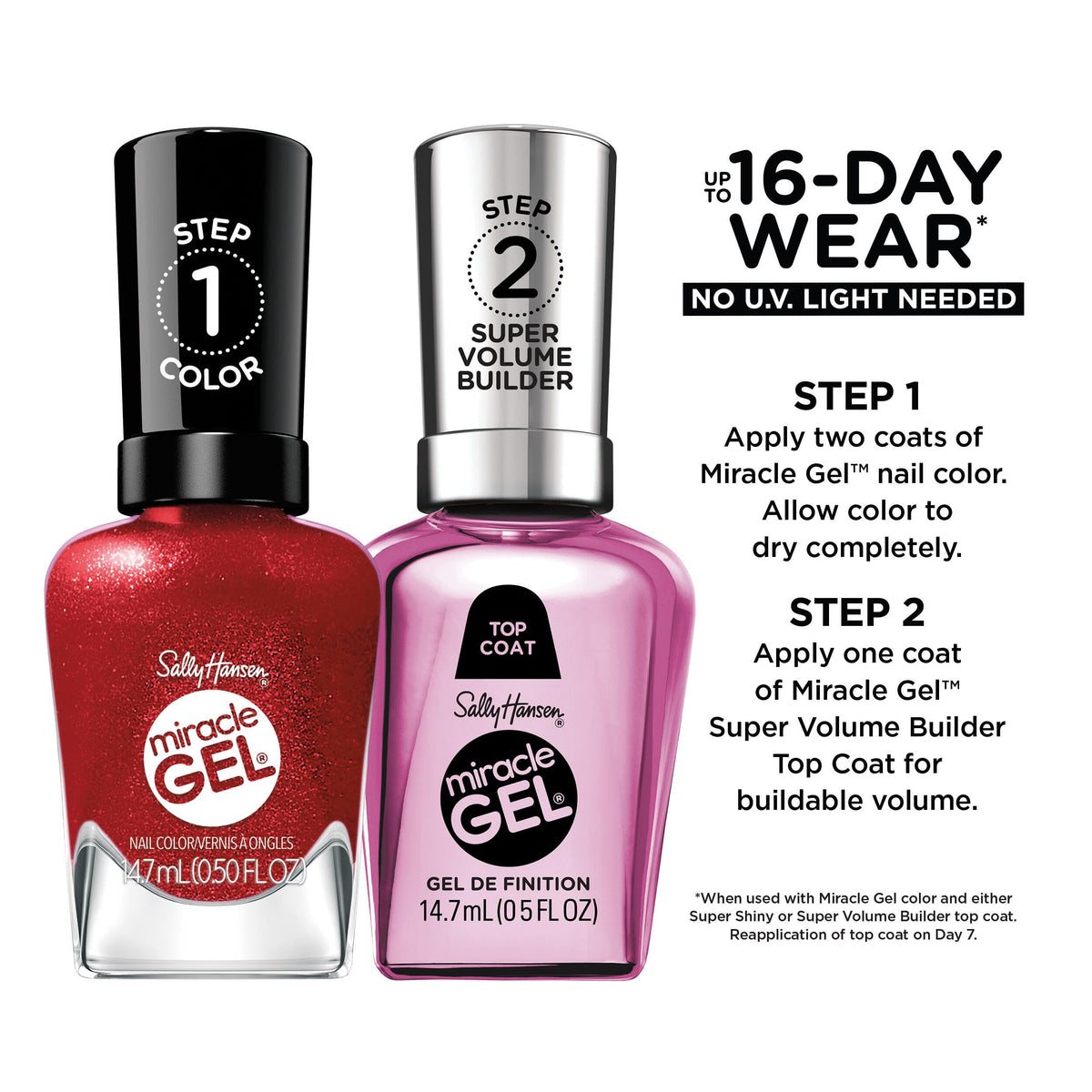 Sally Hansen Vernis à Ongles Miracle Gel teinte métallisée