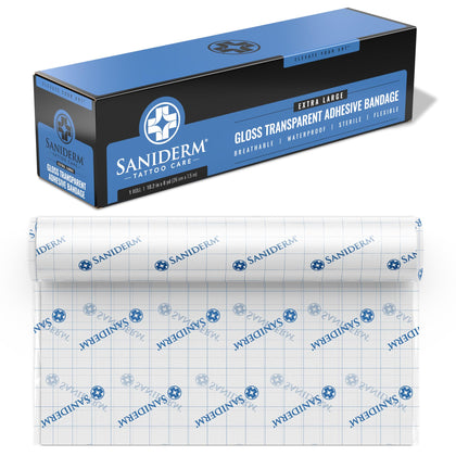 Saniderm bandage après-tatouage original rouleau 10,2 in x 8 yd