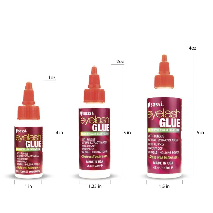 Sassi Colle à Cils Transparent sur fond neutre, format 118g