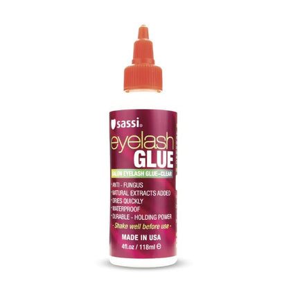 Sassi Colle à Cils Transparente 118g vue avant avec bouchon blanc