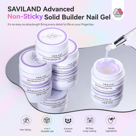 SAVILAND Kit de Vernis 6PCS montrant les nuances Aurora