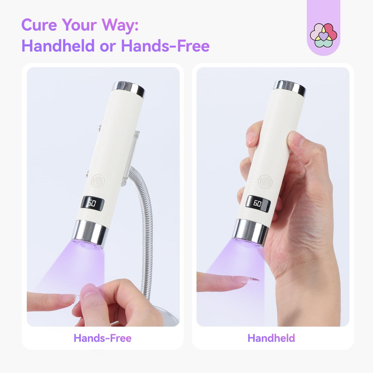 SAVILAND lampe UV pour ongles en gel avec batterie rechargeable