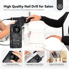 SAVILAND perceuse à ongles avec batterie rechargeable