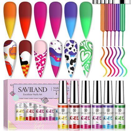 SAVILAND Vernis à Ongles Gel 6 Couleurs devant