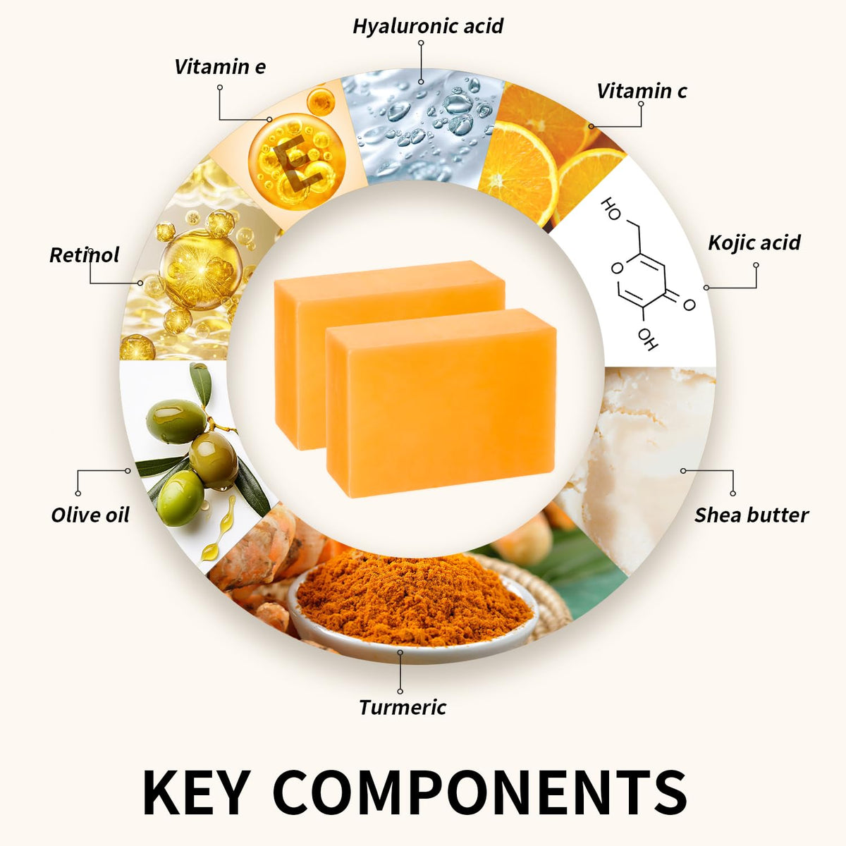 Savon à l'acide kojique ceedoo, vue de côté