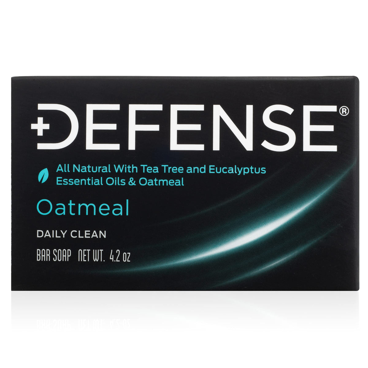 Savon à l'avoine Defense Soap avec ingrédients naturels à côté
